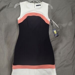 Tommy Hilfiger Black, White, and Pink Dress